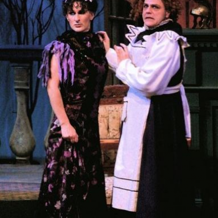 As Lady Enid with Tom Souhrada in The Mystery of Irma Vep