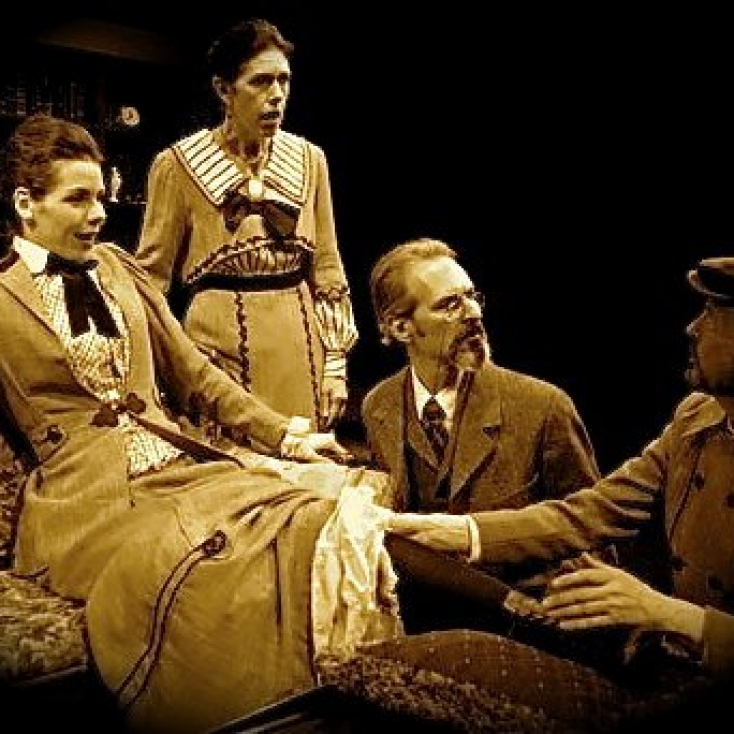 As Sidney Webb with Claire Warden, Victoria Vance and Warren Kelly in Engaging Shaw