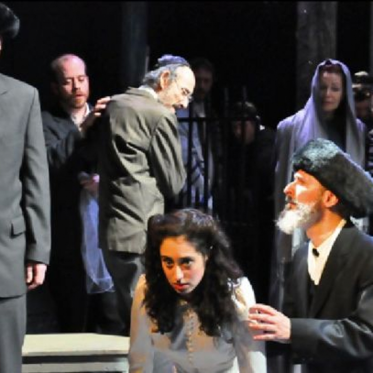 As Reb Sender with Brian J. Clark, Daniel Owen Dungan, Jerry Matz, Rachel Claire, Rosalinda Perron and Joy Franz in The Dybbuk