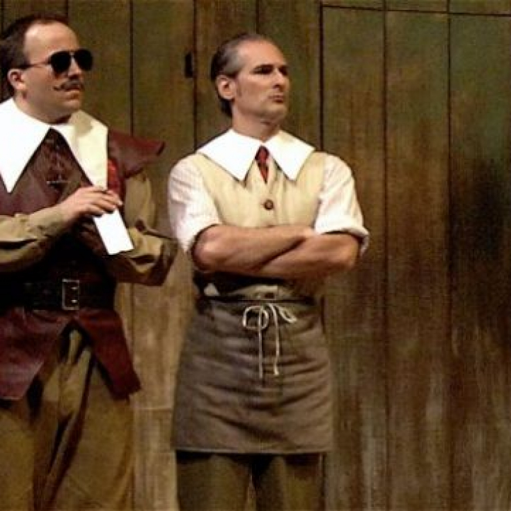 As Billington with Josh Davis in The Pilgrim Papers