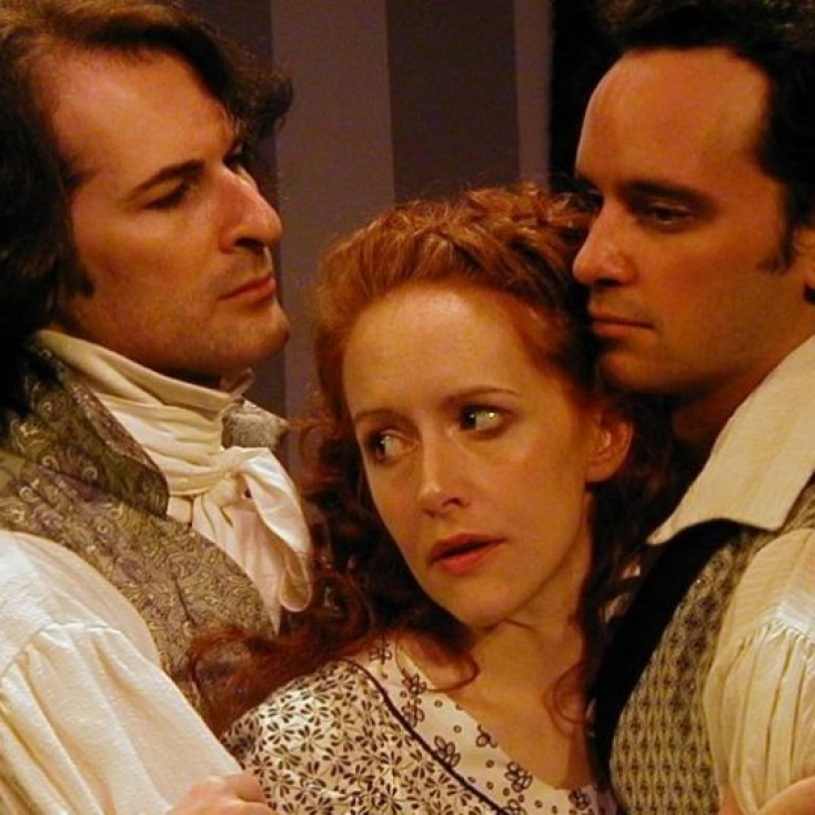 As Lord Byron with Abby Royle and Brad Malow in The Frankenstein Summer