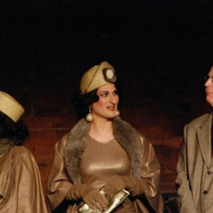 As Lana Kane with Bill Roulet and Andrew Dawson in The Fabulous Kane Sisters in Box Office Poison