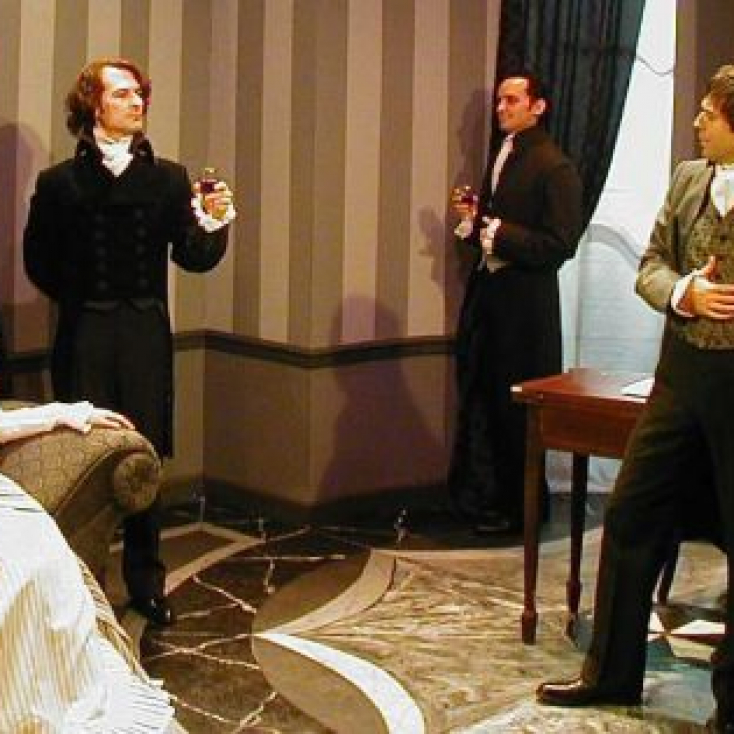 As Lord Byron with Abby Royle, Tracey Gilbert, Brad Malow, Brendan McMahon and Bill Roulet in The Frankenstein Summer