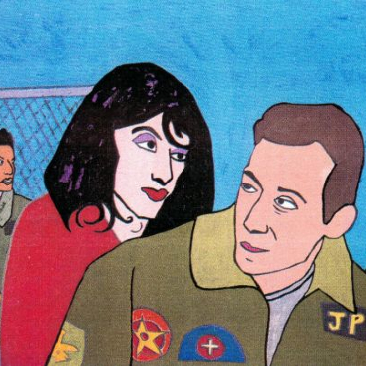 My caricature from The New Yorker as Erica in Bomber Jackets