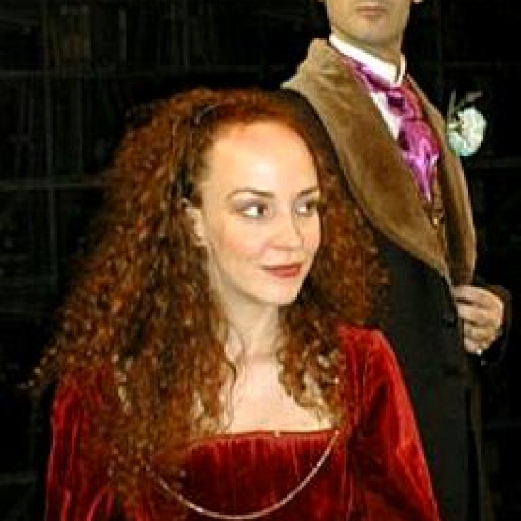 As Oscar Wilde in Naked Will